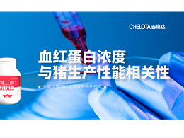 血红蛋白浓度与猪生产性能的相关性